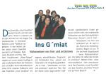 Ins Gmiat Pressebericht